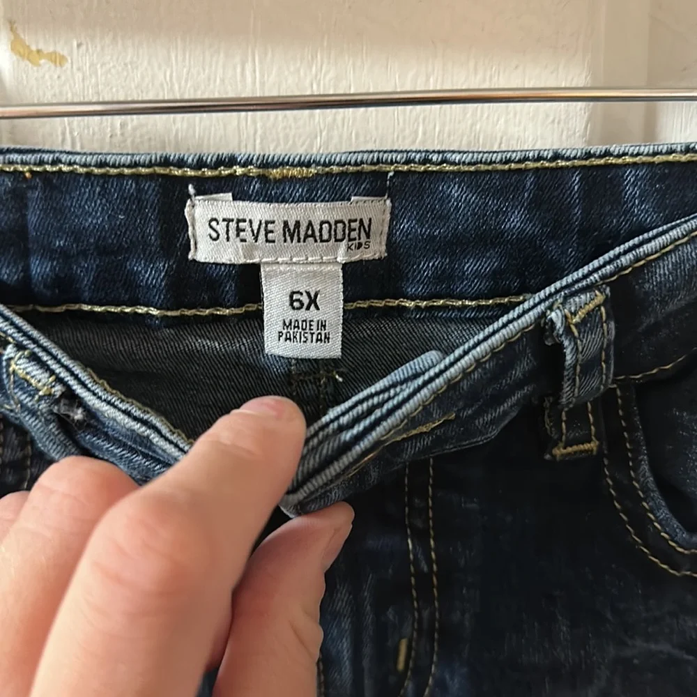STEVE MADDEN KIDS GIRL’S STRETCH TWILL JEGGING: NWT: SZ 6X